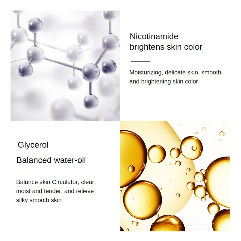 24k ouro ácido hialurônico nicotinamida rosto essência reabastecimento hidratar encolher poros iluminar cuidados com a pele endurecimento soro facial