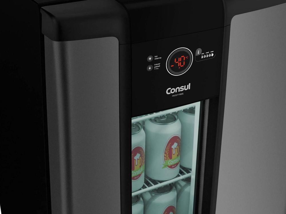 Cervejeira Consul Titanium 82L Display Na Porta - 220V