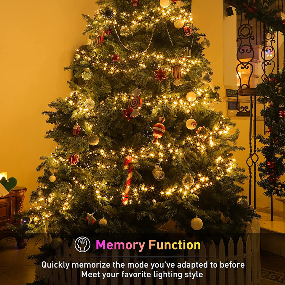 6M/75M Firecracker String Lights Cluster Fairy Light Christmas Garland LED For Wedding Party New Year Christmas Tree Decor Lamps