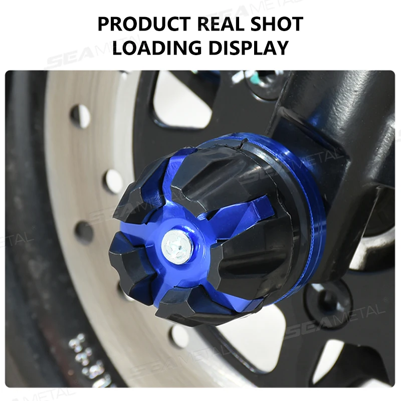Blalion 2/4 pçs universal suspensão dianteira proteção copo quadro slider caindo protetor modificado para moto anti-queda pára-choques