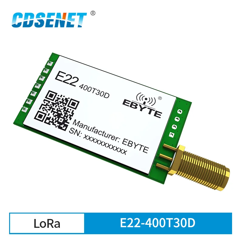 Neues lora semtech 433mhz rf transceiver modul E22-400T30D 30dbm 1w long range uart dip serial port modul