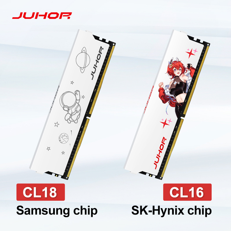 JUHOR Memoria Ram ddr4 16G 8G 32G Memoria de escritorio Udimm DDR4 2666 3200 3600 Nuevos rangos Dimm