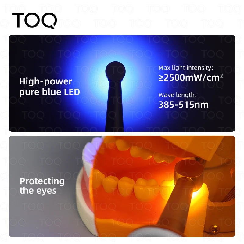 Dental sem fio led cura luz curável resina higiene oral dispositivo sem fio led fotopolimerizador dental lâmpada instrumento dentista