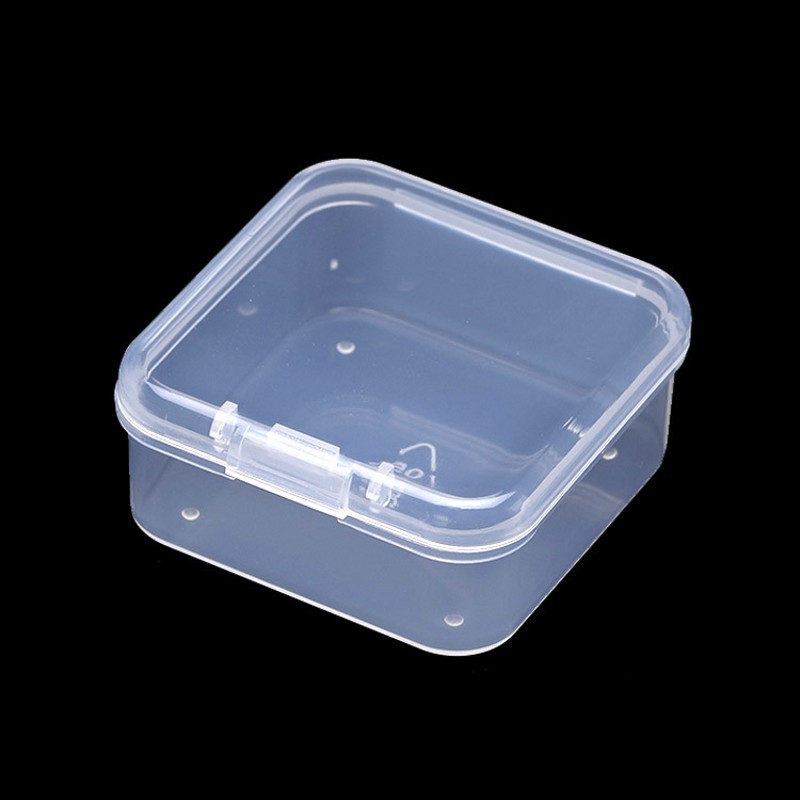 1-24 Miếng Nhỏ Nhựa Trong Hạt Thùng Lưu Trữ Hộp Với Bản Lề Nắp Đựng Các Vật Dụng Nhỏ Hàng Thủ Công bộ Trang Sức Phần Cứng