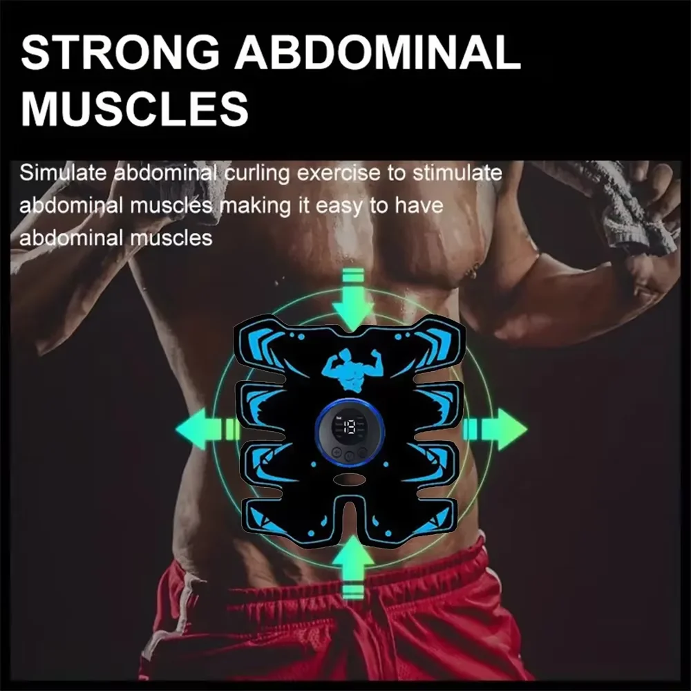USB ricaricabile EMS stimolatore muscolare bracci addominali 3 in 1 pad da allenamento wireless intelligente fitness addominale trainer corpo dimagrante