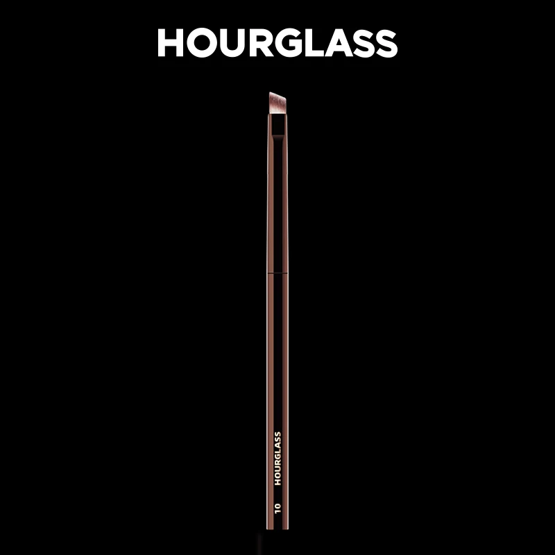 Brocha de maquillaje de reloj de arena, delineador de ojos en ángulo No.10/brocha para cejas, pelo de fibra suave y agradable para la piel, diseño de moda, brocha para un solo ojo