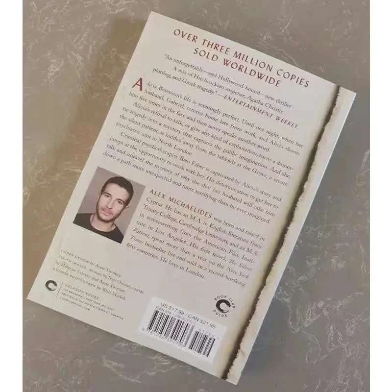 O paciente silencioso de Alex Michaelides Brochura Romance em inglês Livro mais vendido Libros