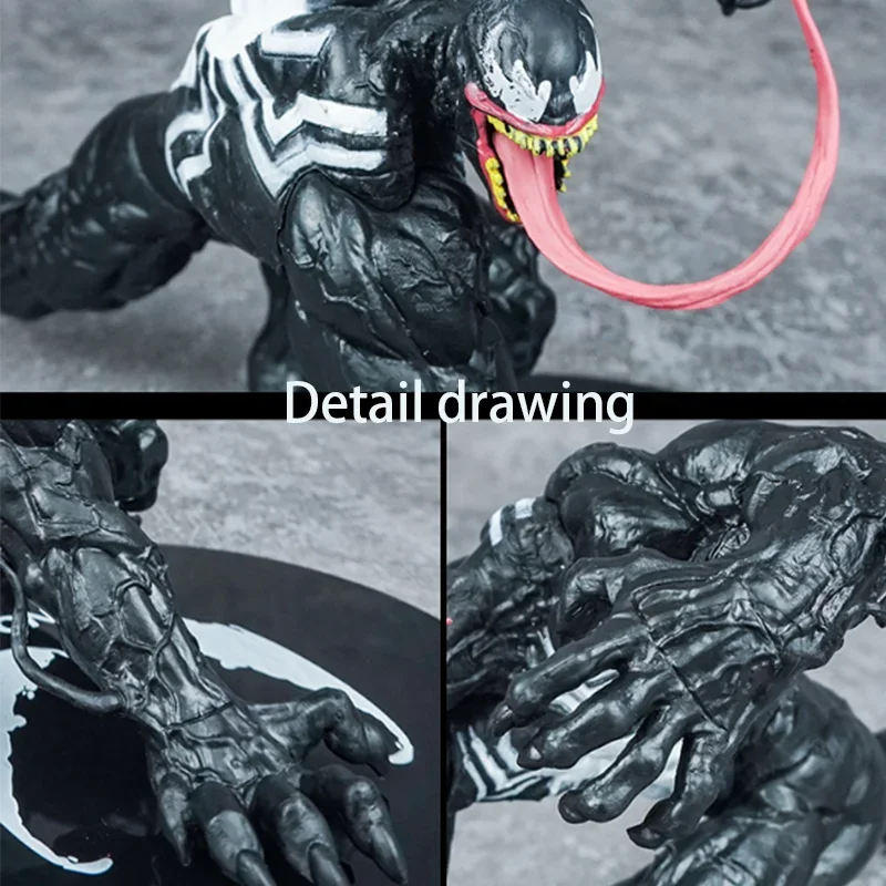 Posizione incline accovacciata Venoms Spidermans Movie Figure Azione Pvc Anime Giocattoli fatti a mano Modello Decorazione Ornamenti Festival delle bambole