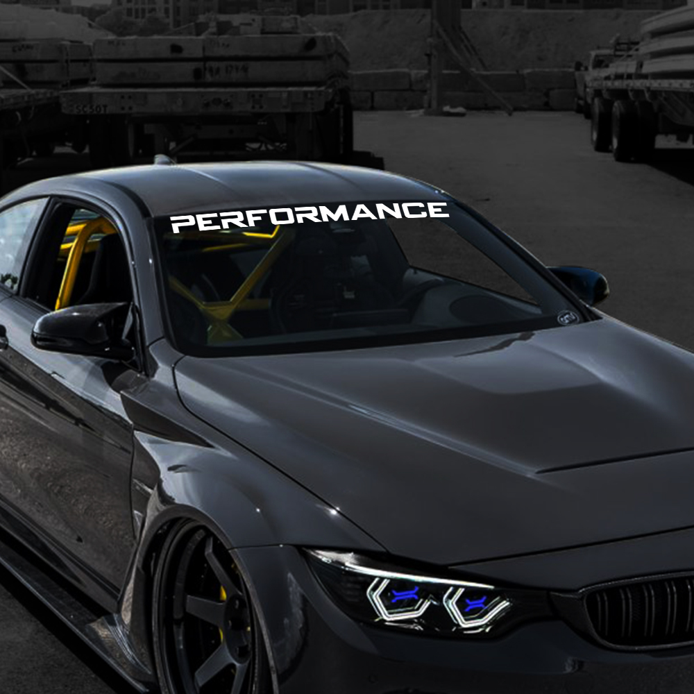 車のフロントガラスステッカーグラフィックパフォーマンスフロントガラス装飾デカールビニール DIY ラップ装飾自動パラチューニングアクセサリー