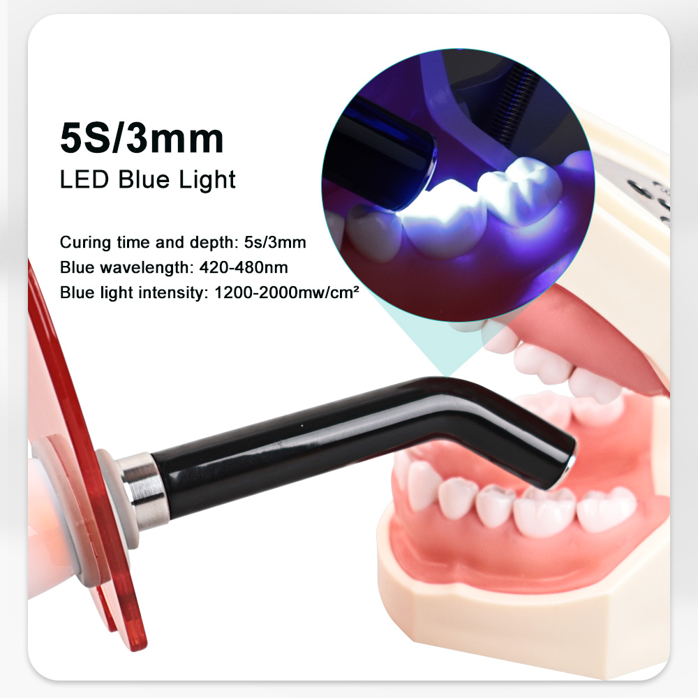 Dental Drahtlose LED Aushärtung Licht Aushärtbare Harz Mundhygiene Cordless Gerät Led Dental Photopolymerisator Lampe Zahnarzt Instrument