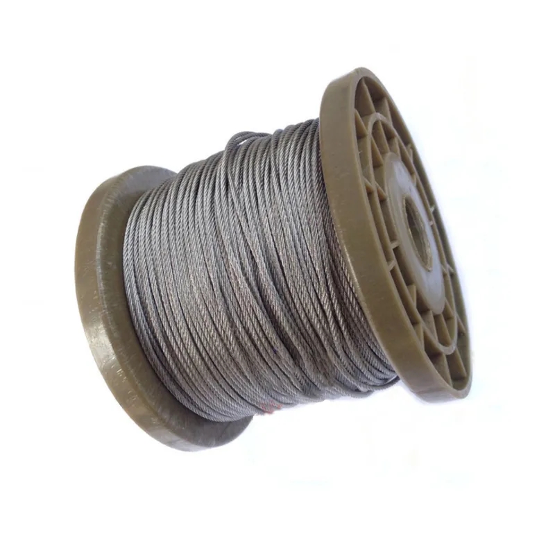 5 Meter 0.5-3mm Diameter Steel Stranded Wire Bare Rope Cable line Clothesline Rustproof 304 Stainless Steel 7x7 Structure