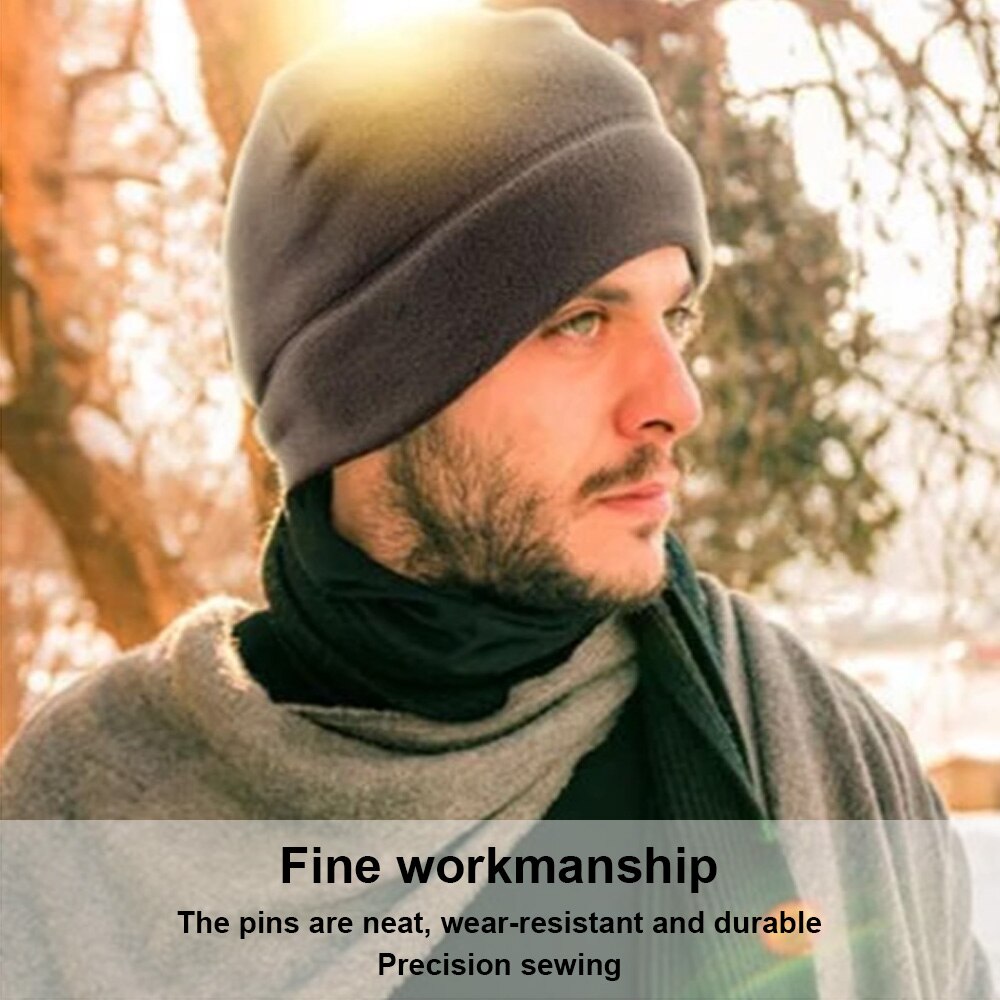 1pc quente inverno crânio boné macio polar velo chapéu grosso à prova de vento gorro ao ar livre boné de esqui unisex adequado para unisex