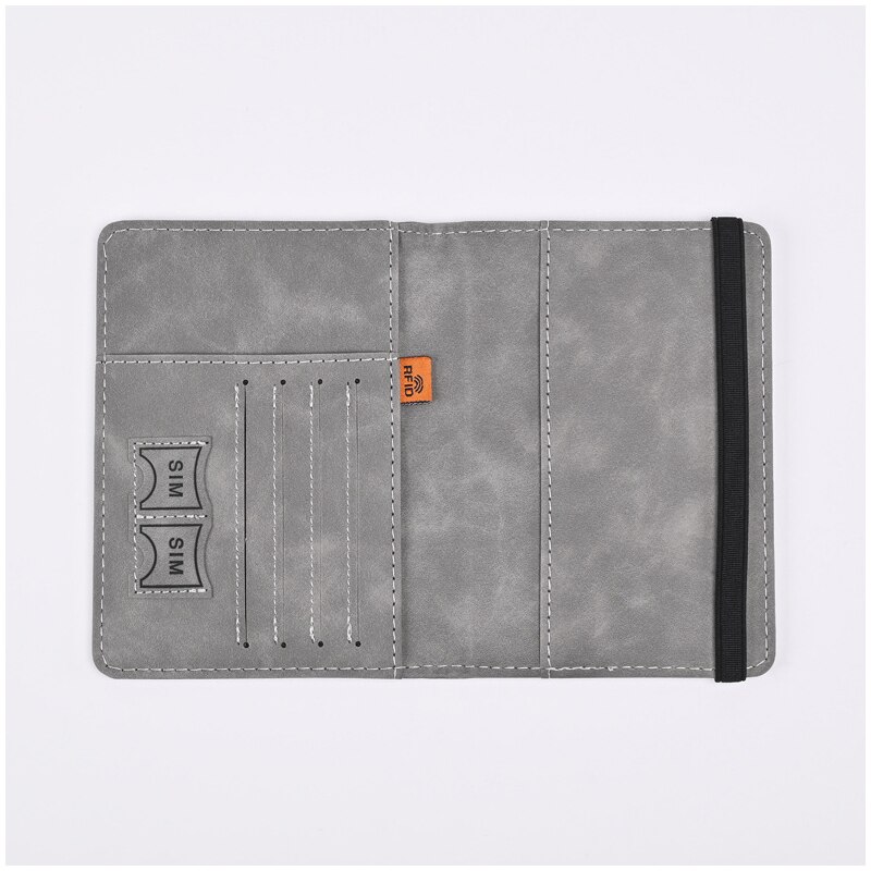 Portafoglio da uomo in pelle PU portafoglio da viaggio porta passaporto accessori da viaggio maschili porta passaporto porta biglietti da visita portafoglio