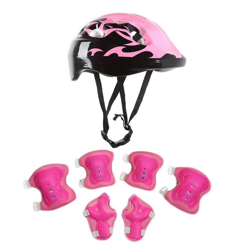 Children's cycling sports protection equipment Helmet, elbow, and knee pads Boys girls 456789101112 years old Bicycle ATV kid