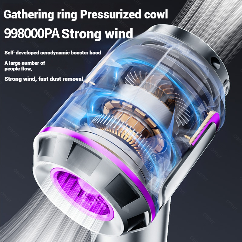 Car Vacuum Cleaner 998000PA Cordless Powerful Portable Mini Car Vacuum Cleaner for Home Handheld Blower Car Cleaner