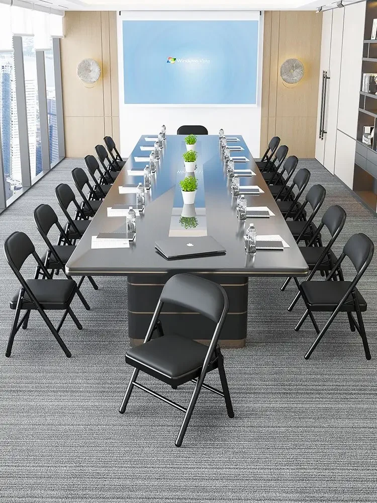Simple Stool Backrest Chair Household Folding Chair Portable Computer Chair Training Conference  Dining Dormitory Office