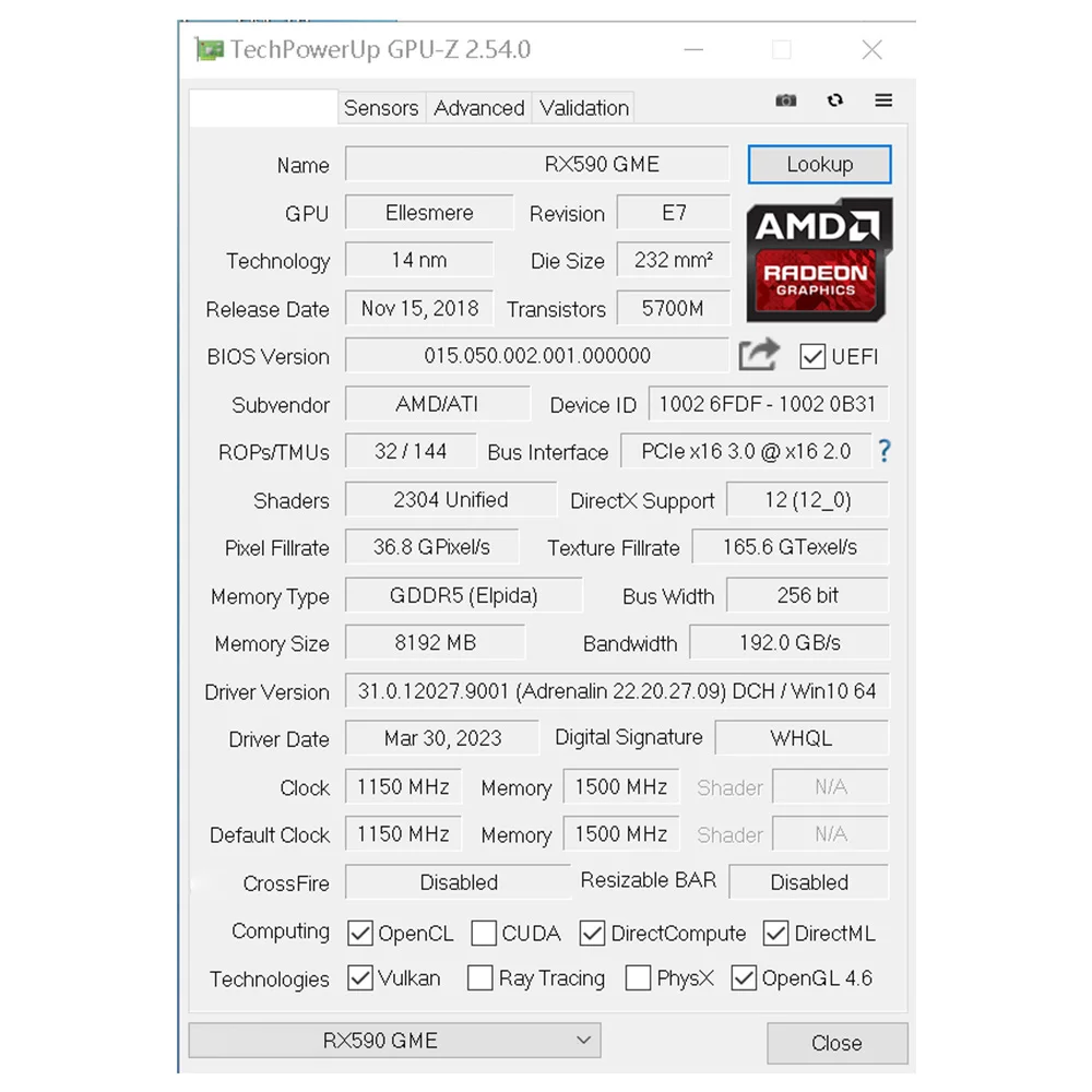 MOUGOL Новая RX590 GME 8G Память 256Bit PCIE3.0x16 HDMI-совместимый DP DVII интерфейс Подходит для игровых компьютеров