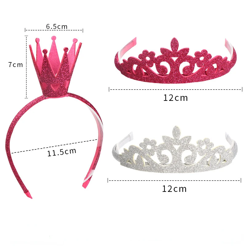 Trẻ Em Lấp Lánh Tiaras 3D Thái Hairbands Cho Bé Gái Lấp Lánh Lễ Hội Công Chúa Tóc Gậy Chụp Hình Bé Gái Mũ Trẻ Em Phụ Kiện Tóc