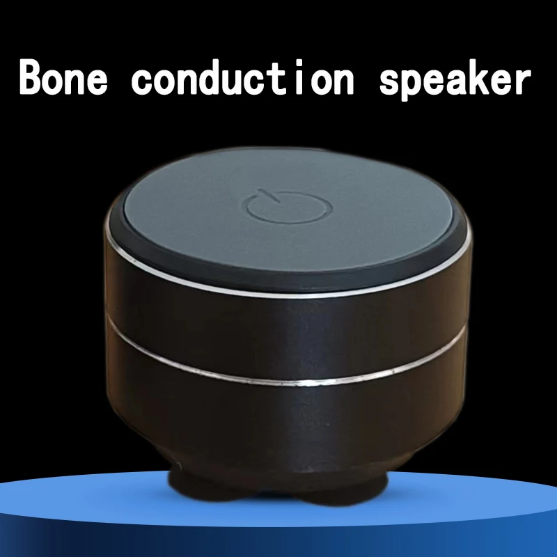 Altavoz inalámbrico de conducción ósea: soporte con ventosa, sonido de alta fidelidad TWS, graves mejorados, bucle portátil, recursos de resonancia, audio dinámico