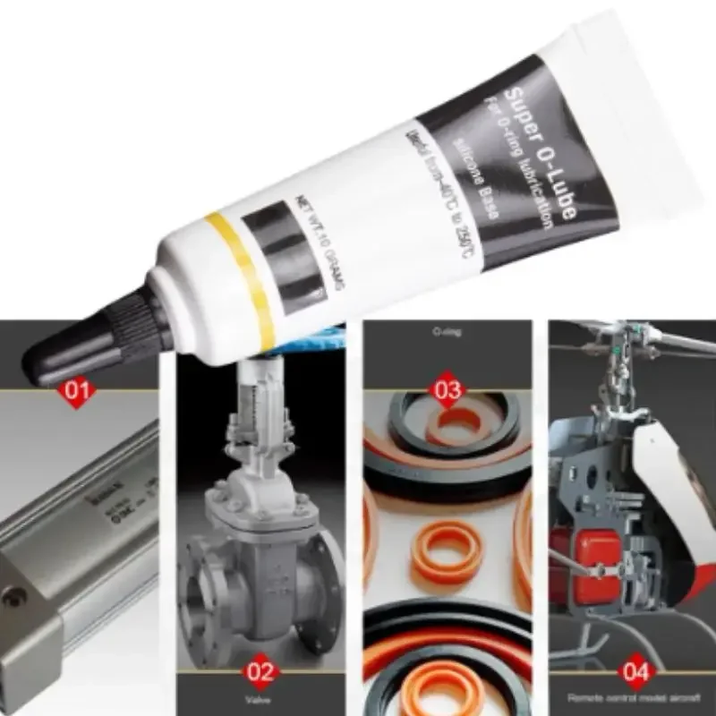 Grasa de silicona de 10G, sello impermeable, anillo de sellado de grasa de silicona, lubricación de grasa para linterna impermeable