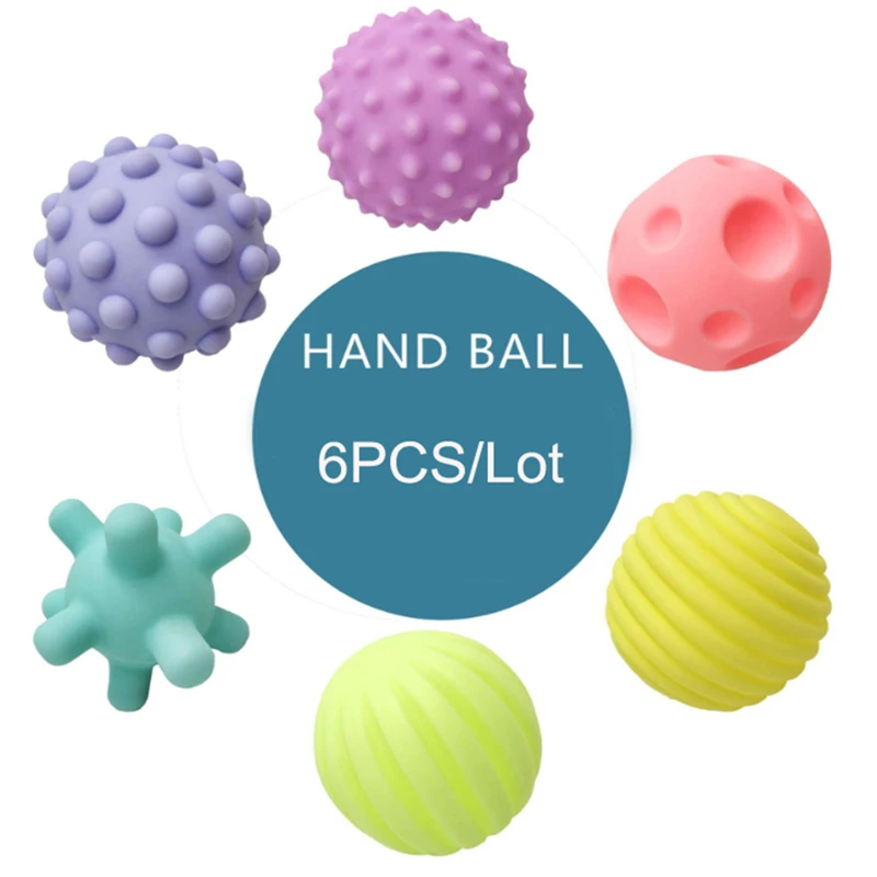 นวด Sensory Balls ของเล่นเด็ก Rattles ของเล่น Textured Hand Touch จับทารก Senses Development ของเล่นสําหรับทารก 0 -6 12 M