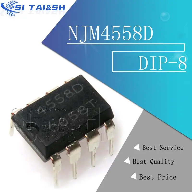 20 piezas NJM4558D NJM4558 JRC4558D JRC4558 sistema de datos nuevo y original