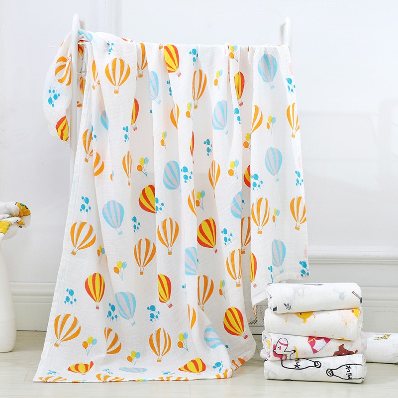 100% cotone 120 * 110 cm 2 strati neonato asciugamano da bagno avvolgere mussola fasciatoio coperte bambini avvolgere passeggino copertura all'ingrosso Dropshipp