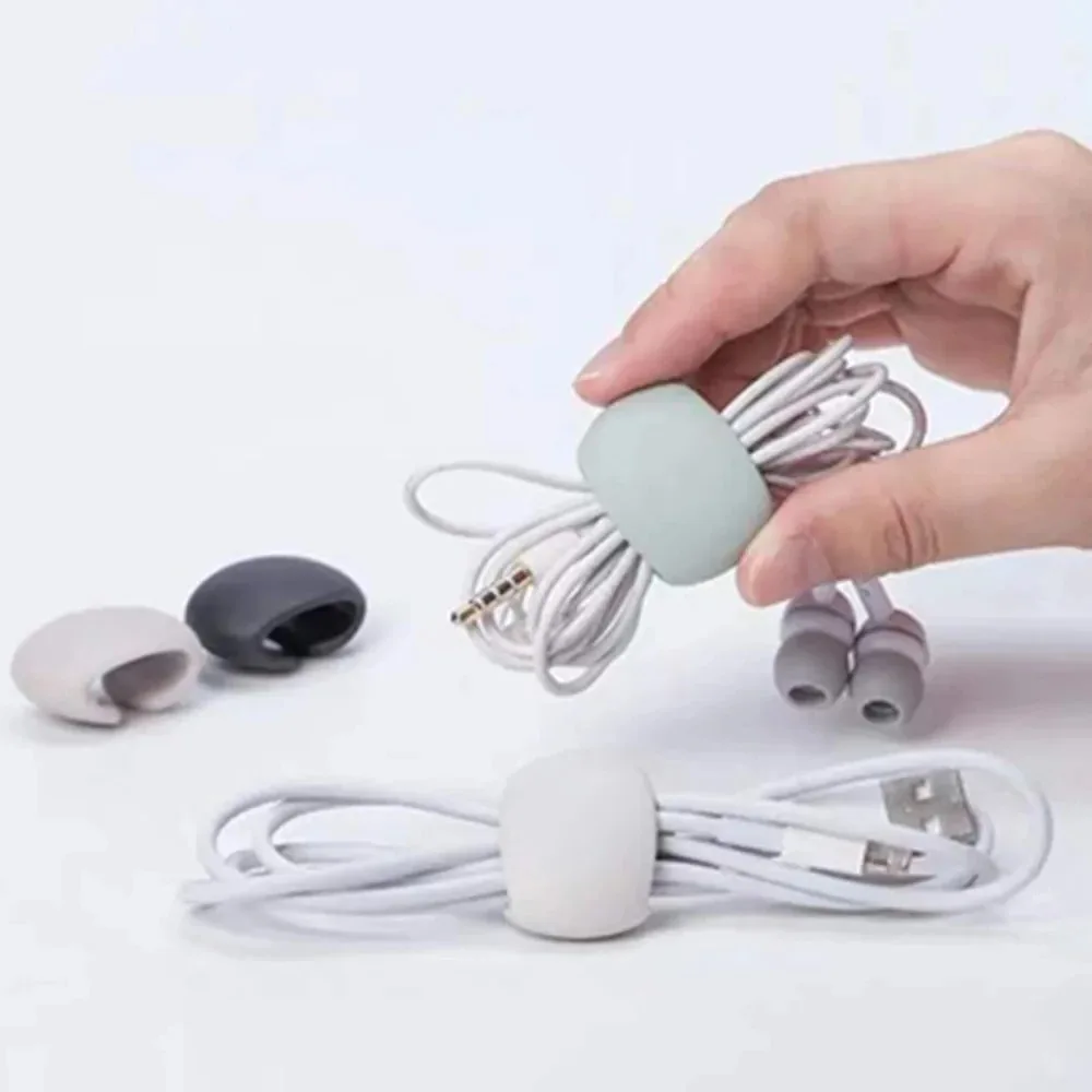 5/10/15/20PCS Cable Management Clips Adhesive Charging Wire Holders for Desk/Car/Travel (Anti-Tangle Design)