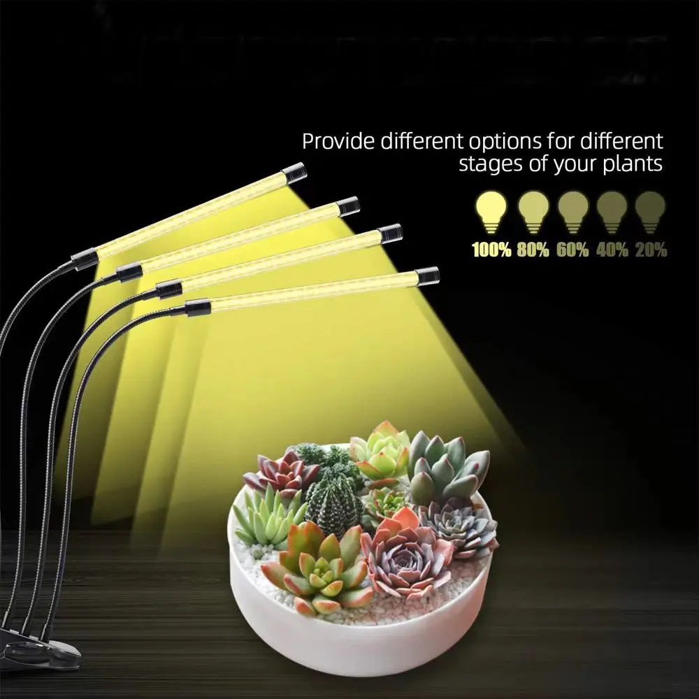LED USB Grow Light Phytolamp for Plants with Control Full Spectrum 3000K Fitolamp Lights Home Flower Seedling Clip Phyto Lamp