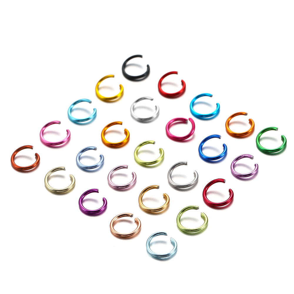 300 Pçs/lote 6/8/10mm Anéis de Salto Abertos Coloridos Dividir Conectores de Anel de Salto para DIY Colar Pulseira Jóias Fazendo Acessórios