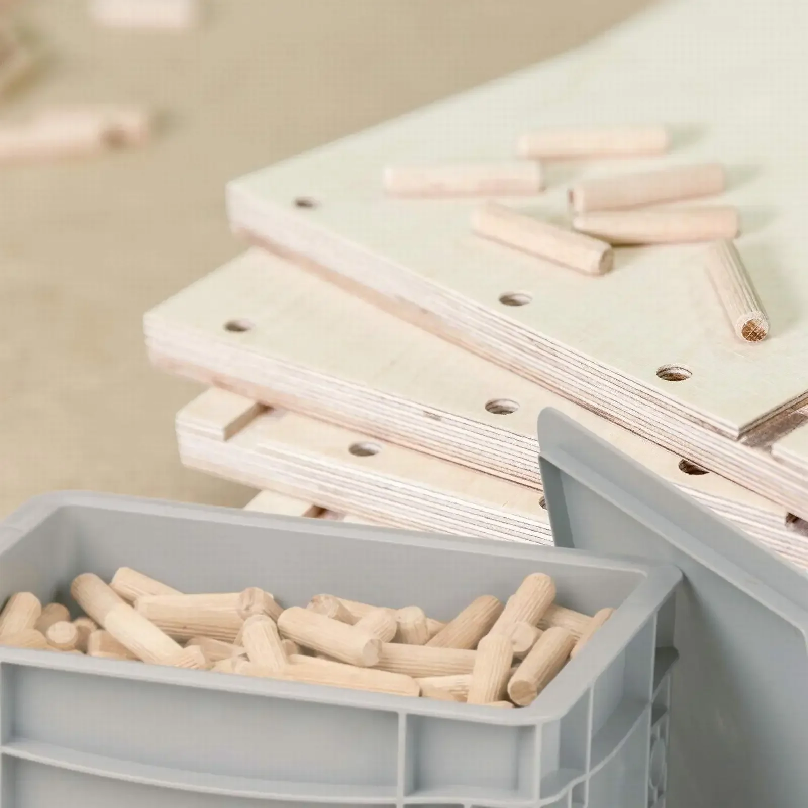 100pcs ไม้ Dowels ไม้เนื้อแข็ง Dowel M6/M8/M10 Chamfered ร่อง Beech Dowel ร่องสําหรับช่างไม้เฟอร์นิเจอร์ผู้ผลิตซ่อมเครื่องมือ