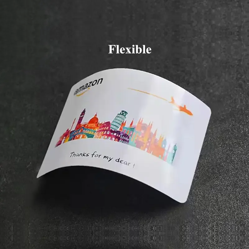 Custom PVC Business ID Card ออกแบบโลโก้ชื่อพลาสติกกันน้ํา Double Side Glossy Matte ขอบคุณ 0.38 มม.85.5*54 มม.200 PCS