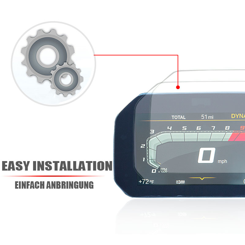 Para bmw r1250gs r1200gs lc adv f750gs f850gs r1300gs f900xr r1250r r1250rs cluster scratch filme proteção protetor de tela tpu
