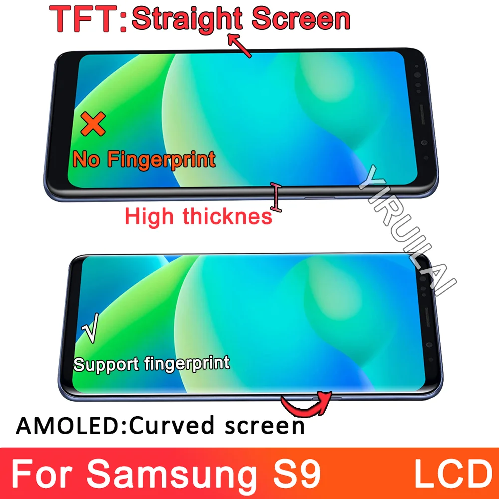 TFT Für S9 LCD Mit Rahmen Für Samsung S9 Display LCD Touch Screen Für Samsung Galaxy G960 G960F LCD Digitizer Ersatz