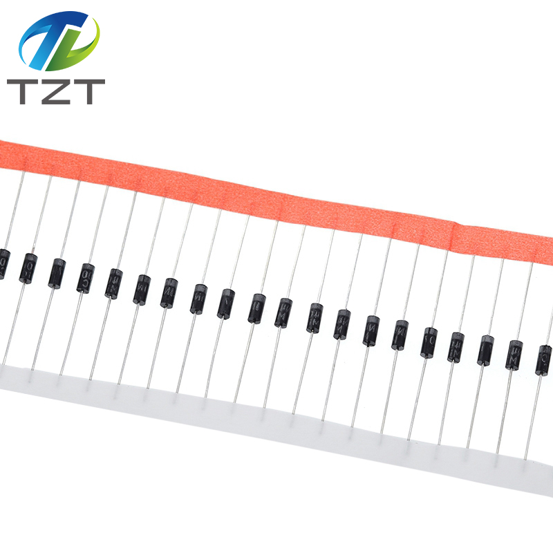 Tzt 100 peças 1n5817 1n5819 1n5399 1n4937 1n4004 1n4001 1n4007 uf4007 her107 fr207 fr157 fr107 rl207 para módulo regulador de tensão
