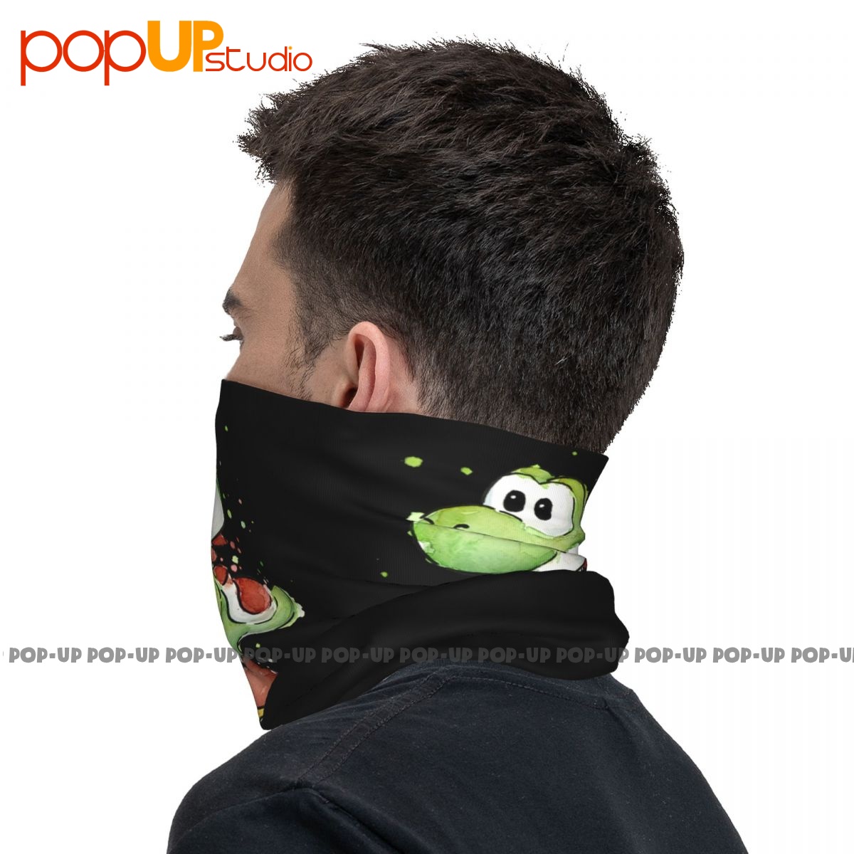 Yoshi Watercolor Neck Gaiter Bandana Scarf Face Mask