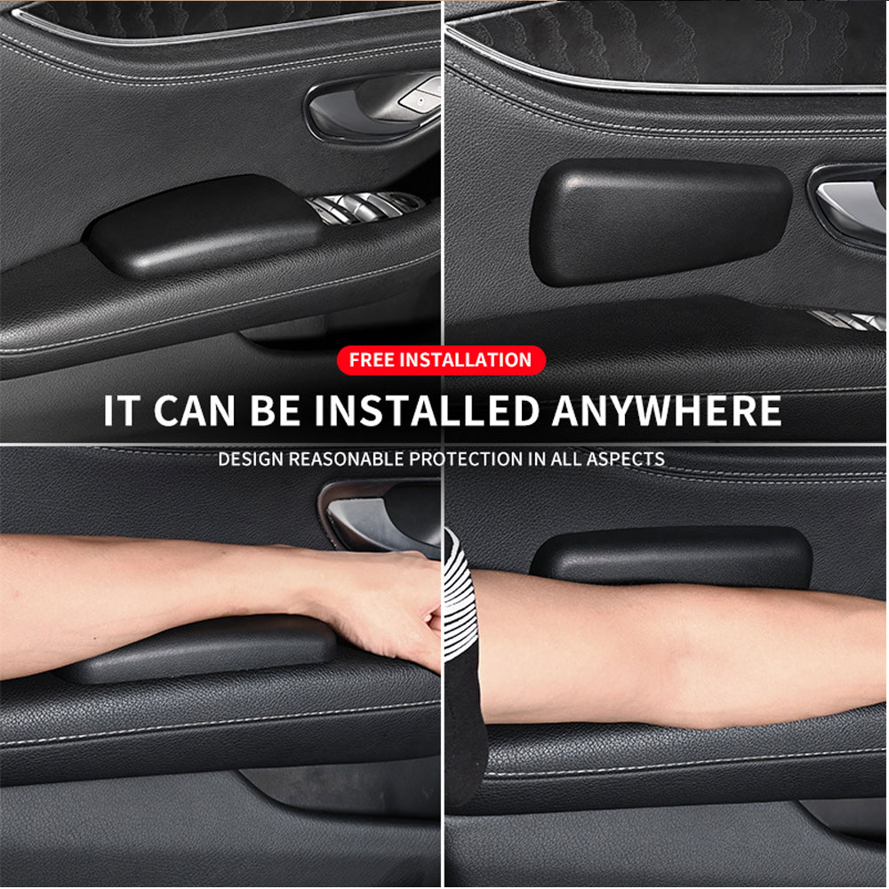 1x รถเข่า Pads ขารถขา Rests เข่า Pads รถประตูควบคุมขา Pads Universal Foot Pads Auto Armrest