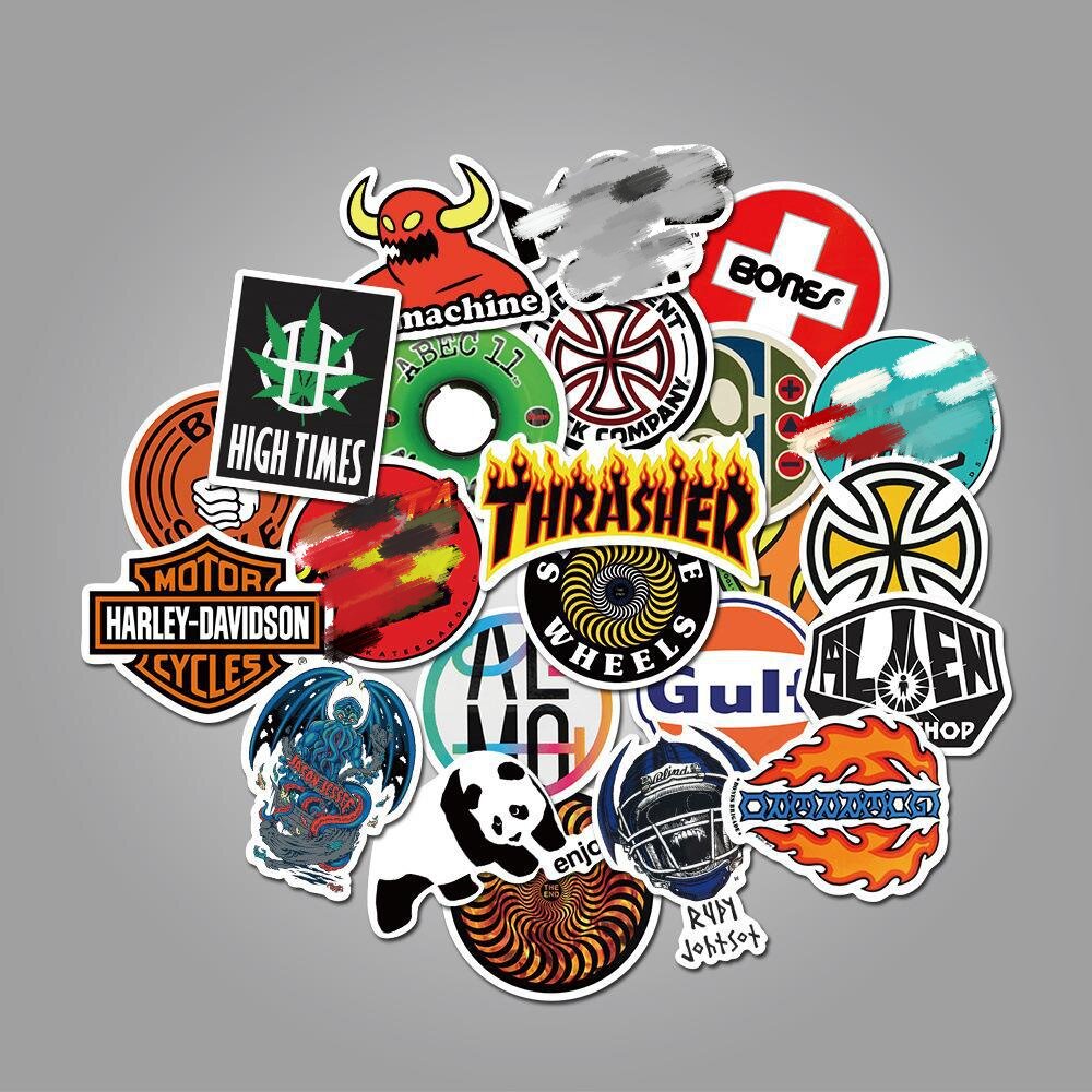 10/30/50 шт. крутые модные наклейки для скейтборда для чемодана, скейтборда, ноутбука, багажа, холодильника, телефона, стайлинга автомобилей, наклейка «сделай сам»