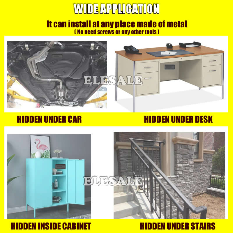 NewCreative 磁気黒金庫車のキーホルダー隠しストレージ秘密屋外隠しホームオフィス車のトラックキャラバン