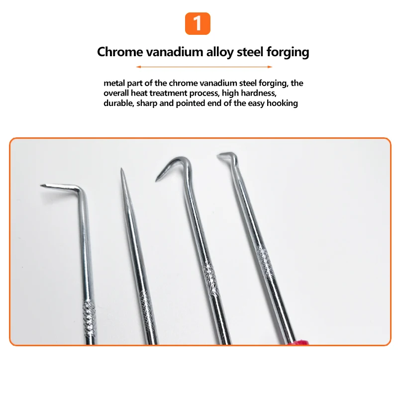 Conjunto de chaves de fenda para vedação de óleo de veículo automotivo, extrator de junta de vedação de anel o, ferramentas de reparo de vedação, 16cm, 4 peças
