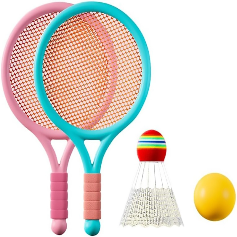 Raquetas y palos de bádminton portátiles, adecuados para competiciones, hechos de materiales duraderos y con un agarre duradero.