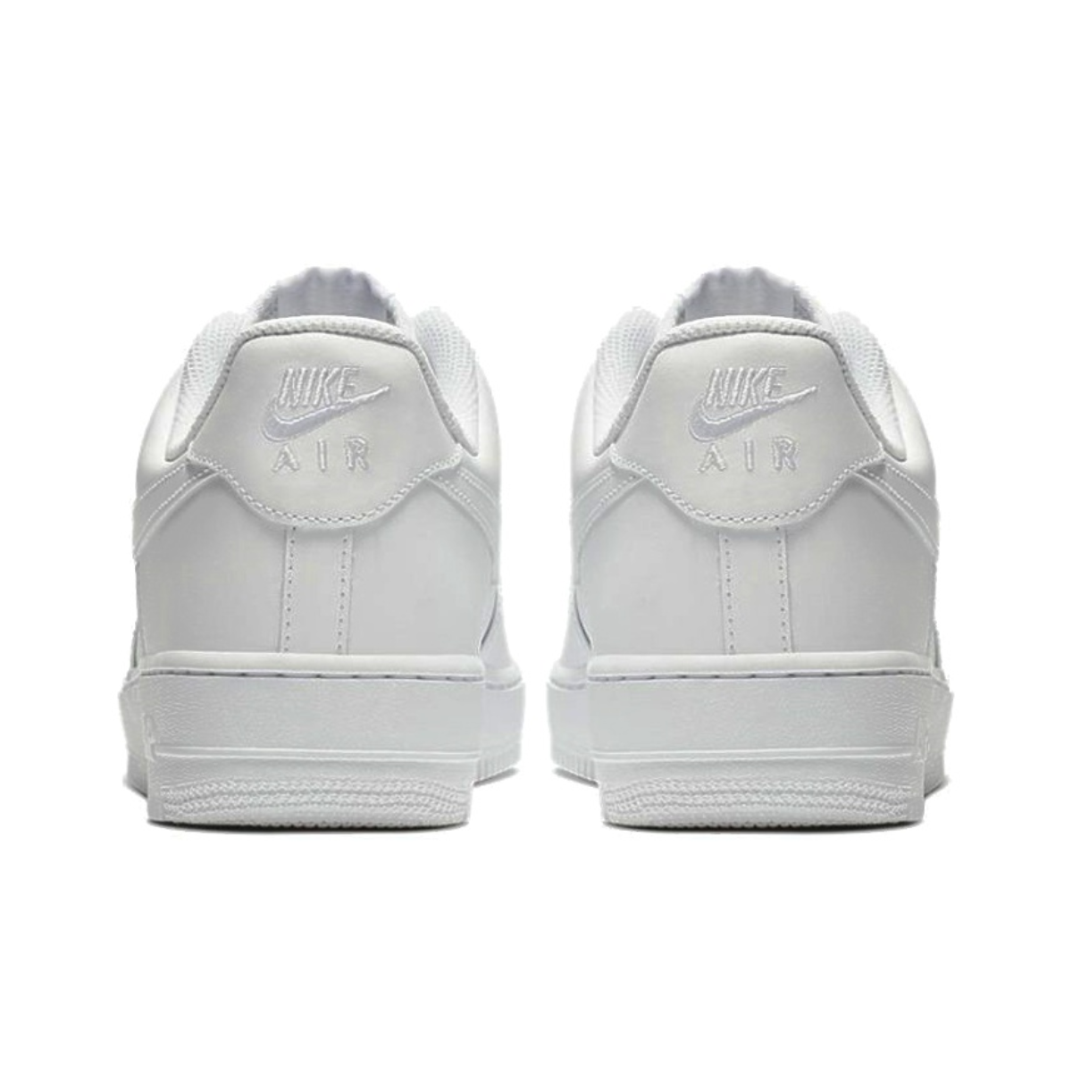 Nike Air Force 1 07 Low Top รองเท้าสเก็ตบอร์ดบุรุษสตรีคลาสสิก Retro Casual รองเท้าผ้าใบ Premium Pure White Colorway