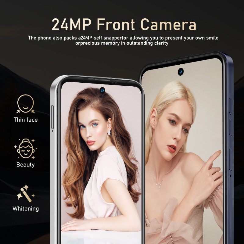 Global Vision I16 Pro Smartphone 5G Android 5300mAH 12GB RAM 512G ROM 6.56Inch 1080x2640HD 24+48MP MTK10 4G Network Mobile Phone