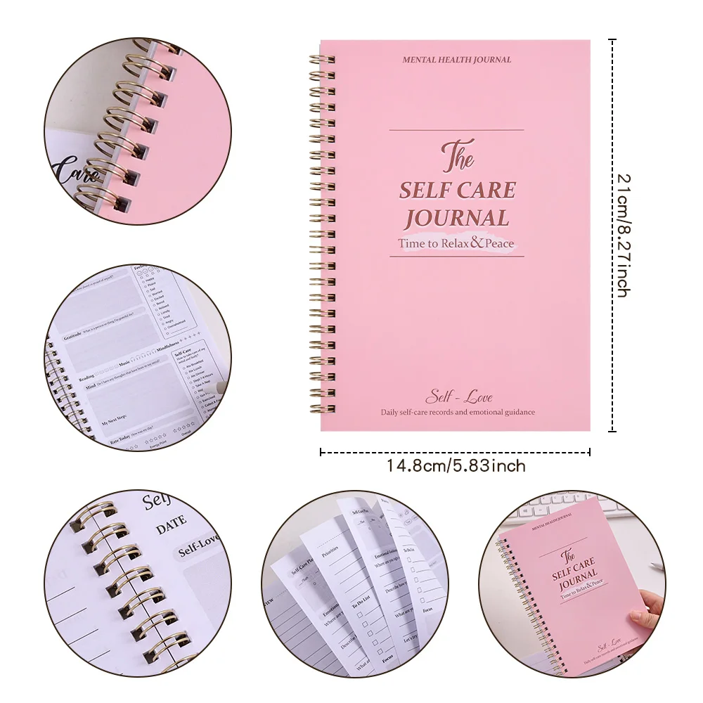 50 sheets A5 Daily Self Care Journal Undated Guide Daily Planner For More Affirmation Reflection Optimism Positivity Happiness