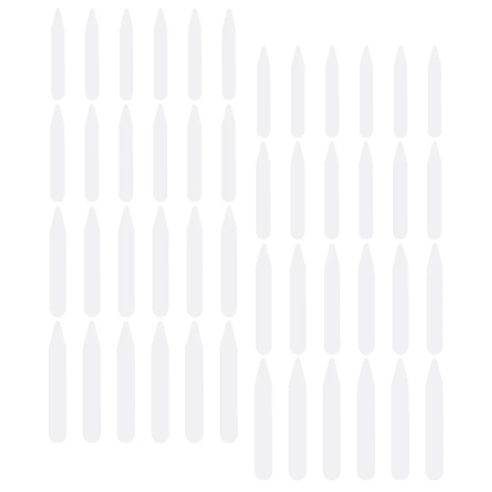 400 pièces col de chemise reste pour hommes femmes 2.5 pouces bords lisses robe chemise Inserts Support col fournitures
