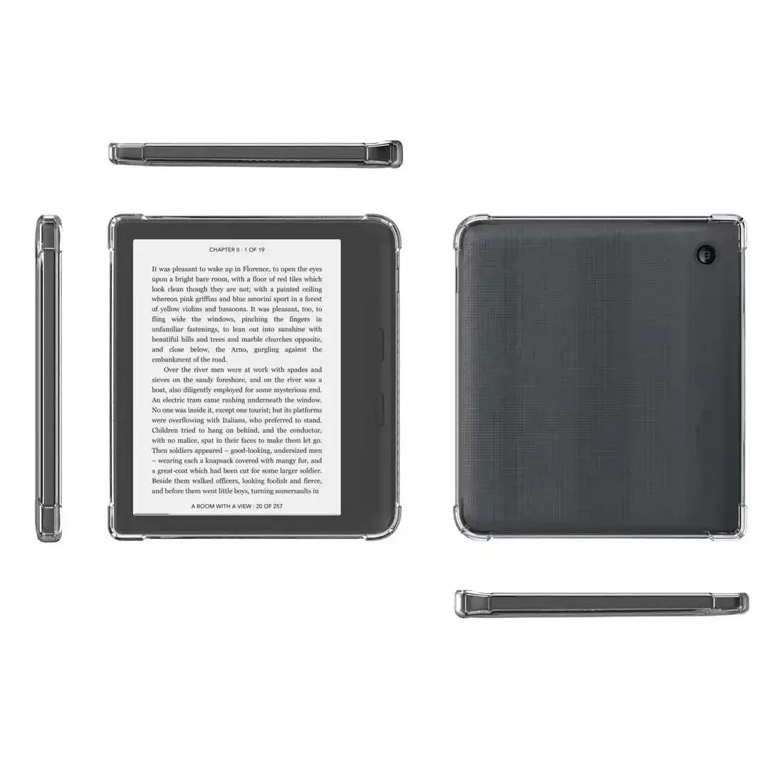 Funda trasera delgada para Funda Kobo Libra Color (2024) Funda transparente de TPU 7 "eBook Protector a prueba de golpes Coque para Kobo Libra 2 (2021)