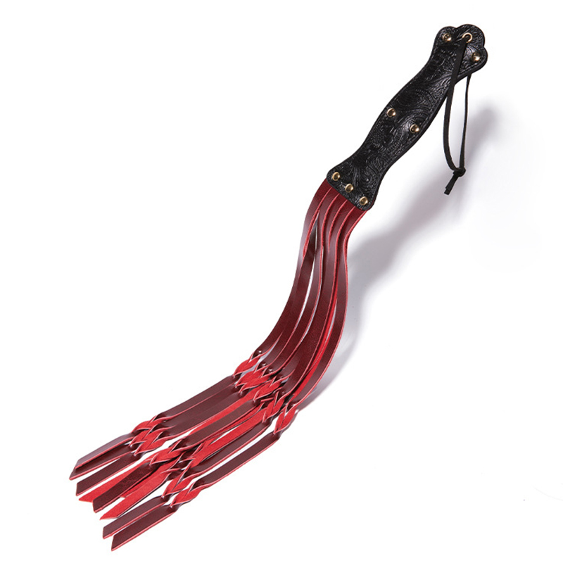 Fouet en cuir véritable pour cheval, 60cm, rivet, poignée, Flogger, course, fessée, équestre