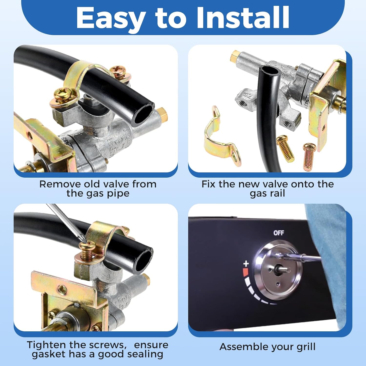 2 шт. 1554 сменный клапан горелки для сковороды Blackstone 36 дюймов, газовая сковорода, кухонная станция, 4 горелки с плоским верхом, газовый гриль, пропан