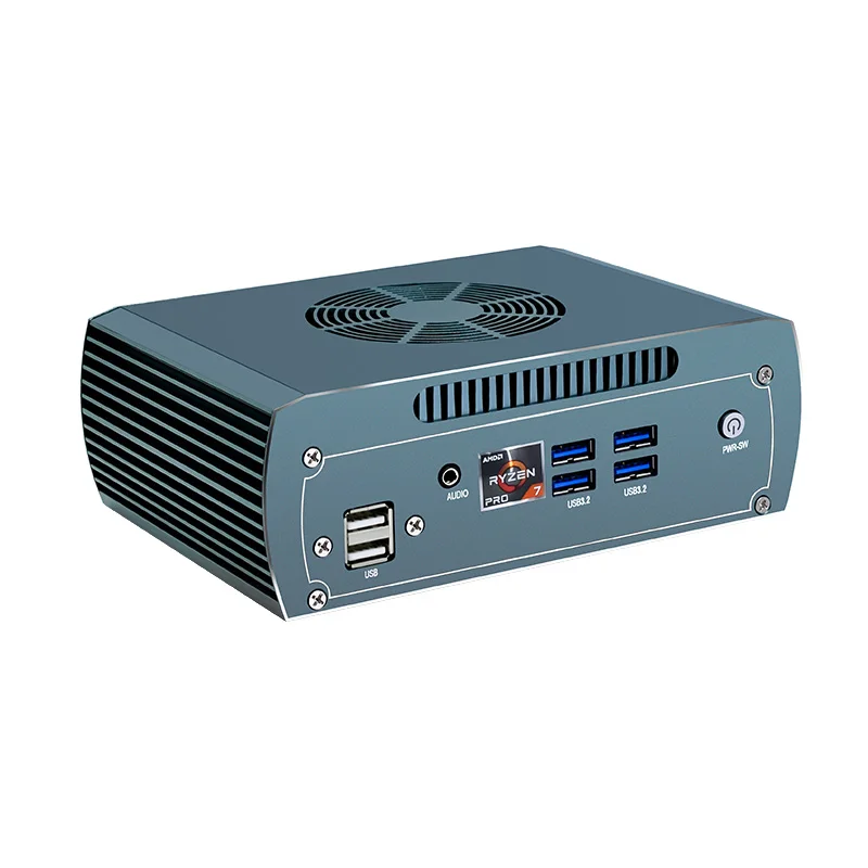 Topton FU04 Solid Firewall Мини-ПК AMD Ryzen 5 8645HS 7535U 4 * Intel 2.5G LAN 2 * DDR5 2 * NVMe Игровой компьютер Proxmox Machine Vision