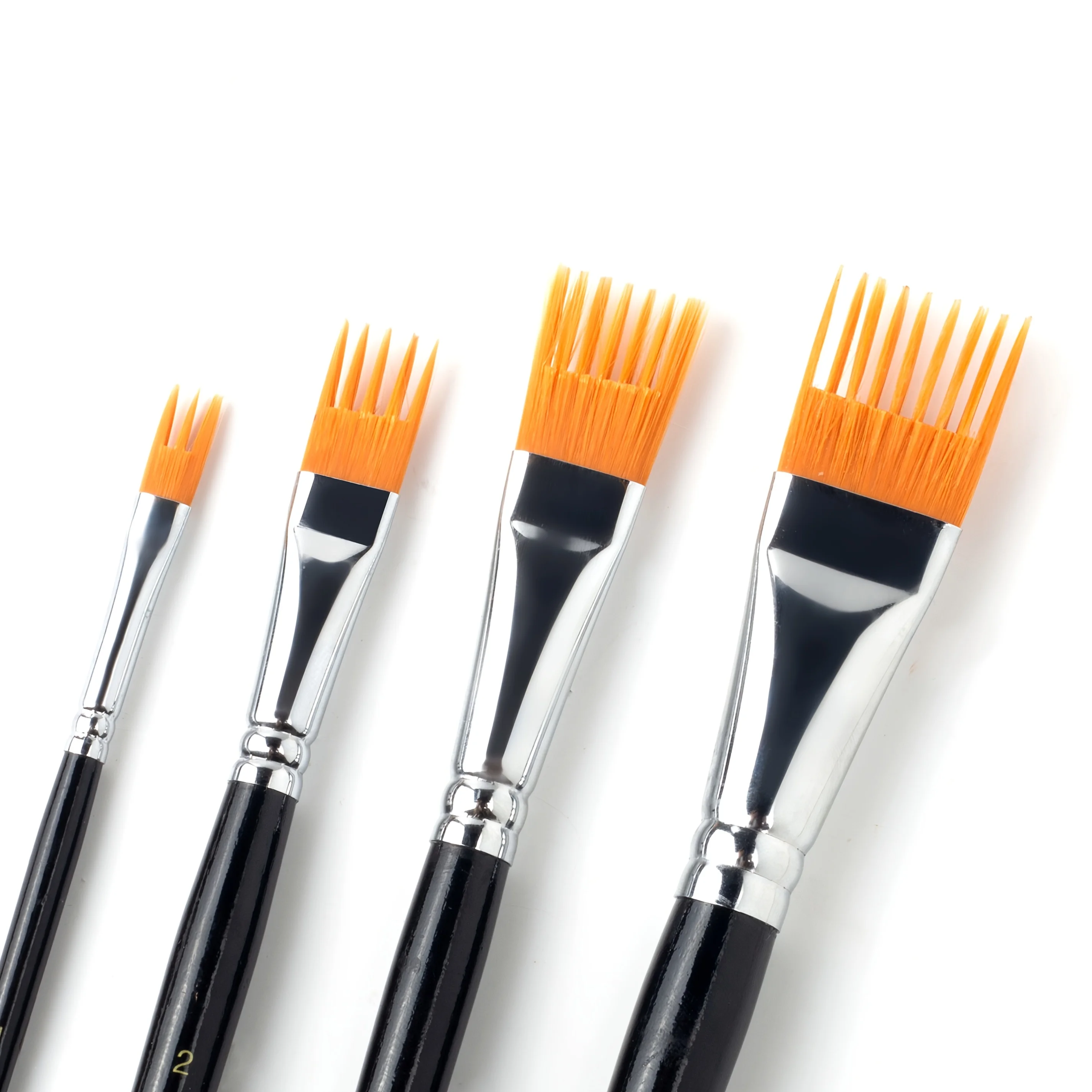 Pinceles de acuarela de cerdas de nailon: disponibles en varios tamaños para la variedad de técnicas de pintura de artistas, accesorios de pintura